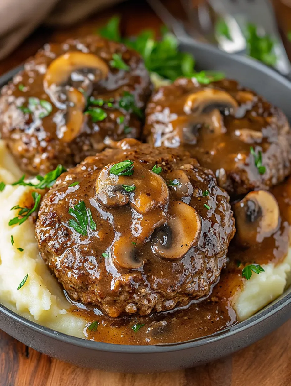 Salisbury maison, sauce aux champignons facile