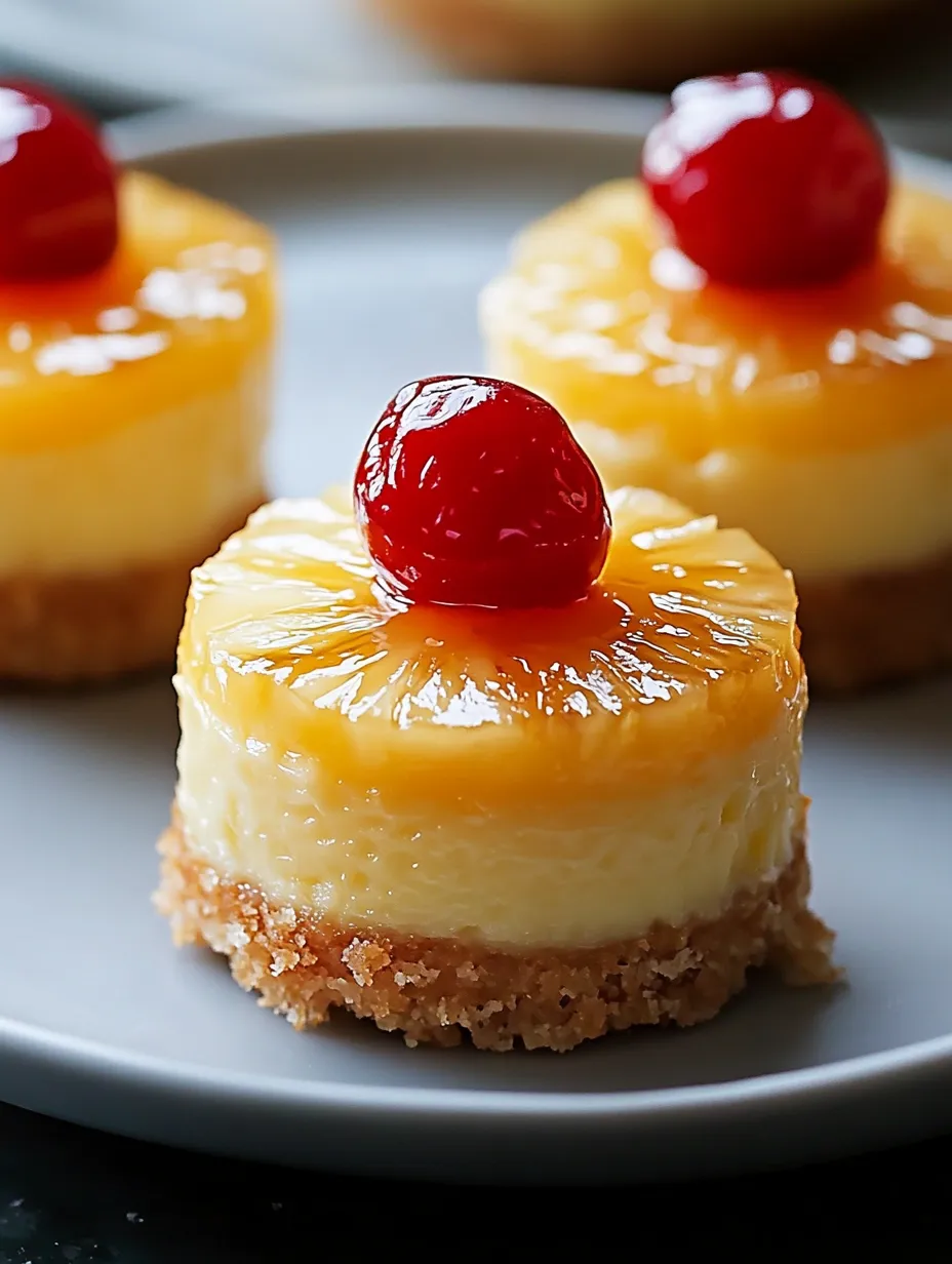 Mini Cheesecakes Ananas Caramel Facile