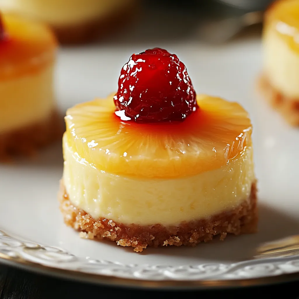 Recette Mini Cheesecakes Ananas Caramel