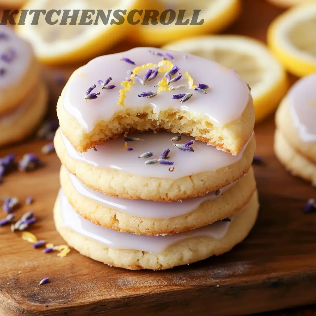 Biscuits citron lavande