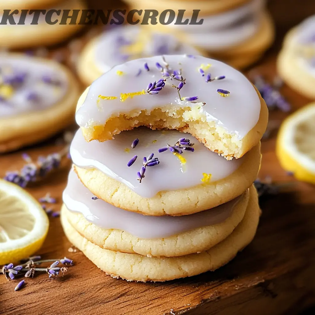 Biscuits citron lavande délicats