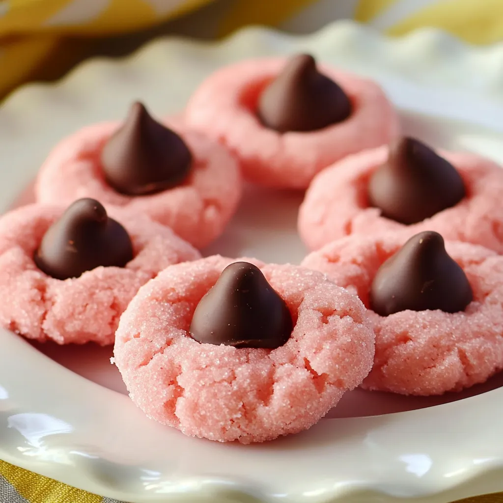 Zoom biscuits fraise baiser
