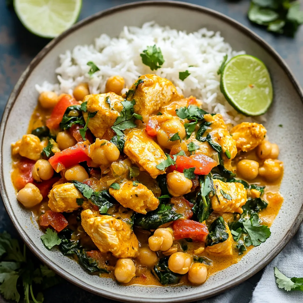 Curry Poulet Pois Chiches