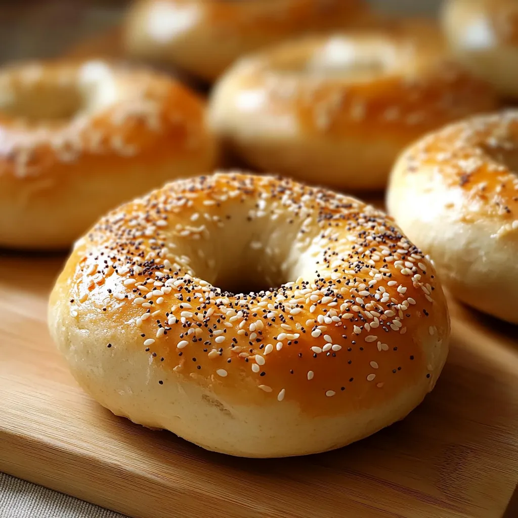 Bagels moelleux au fromage blanc et poudre d’amandes