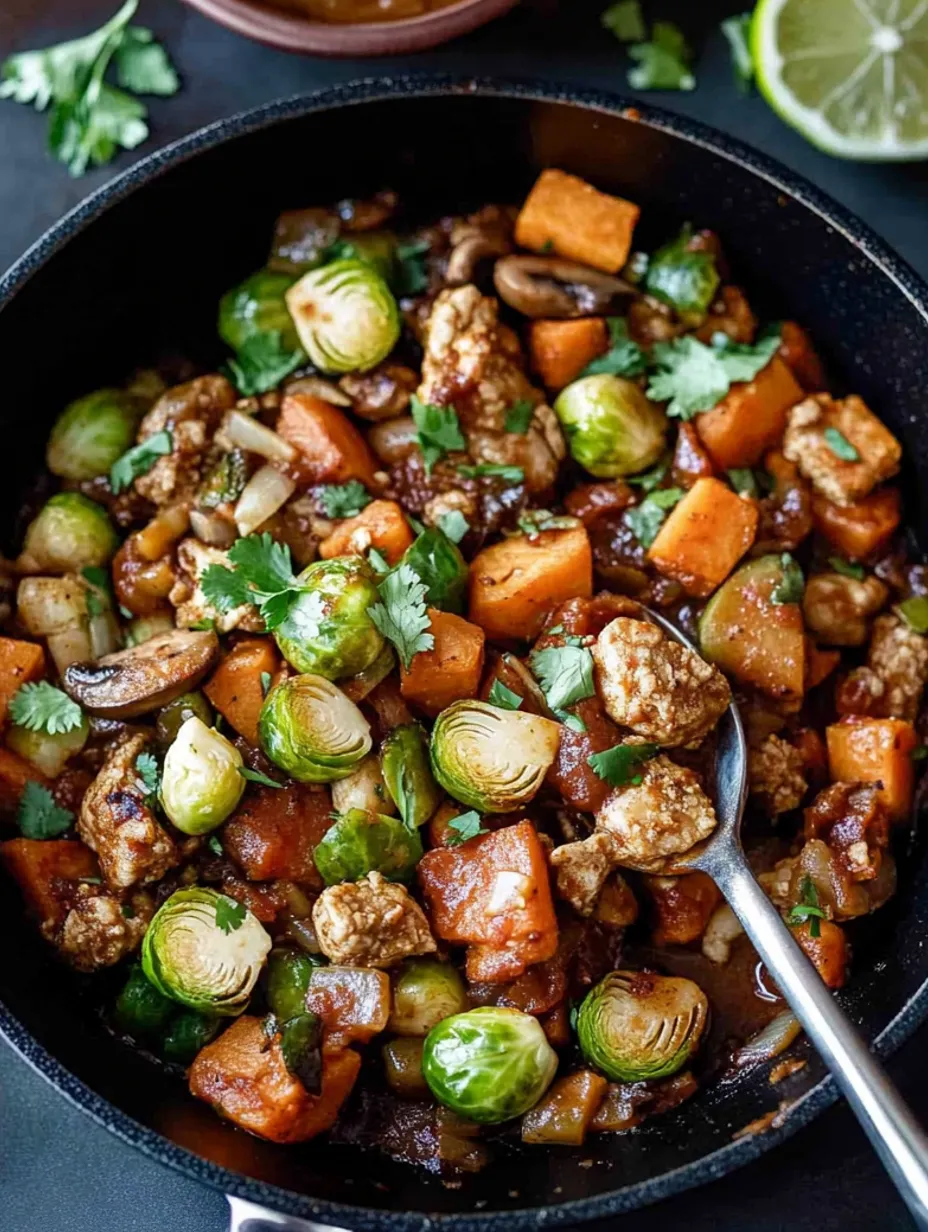 Poêlée dinde légumes BBQ ranch