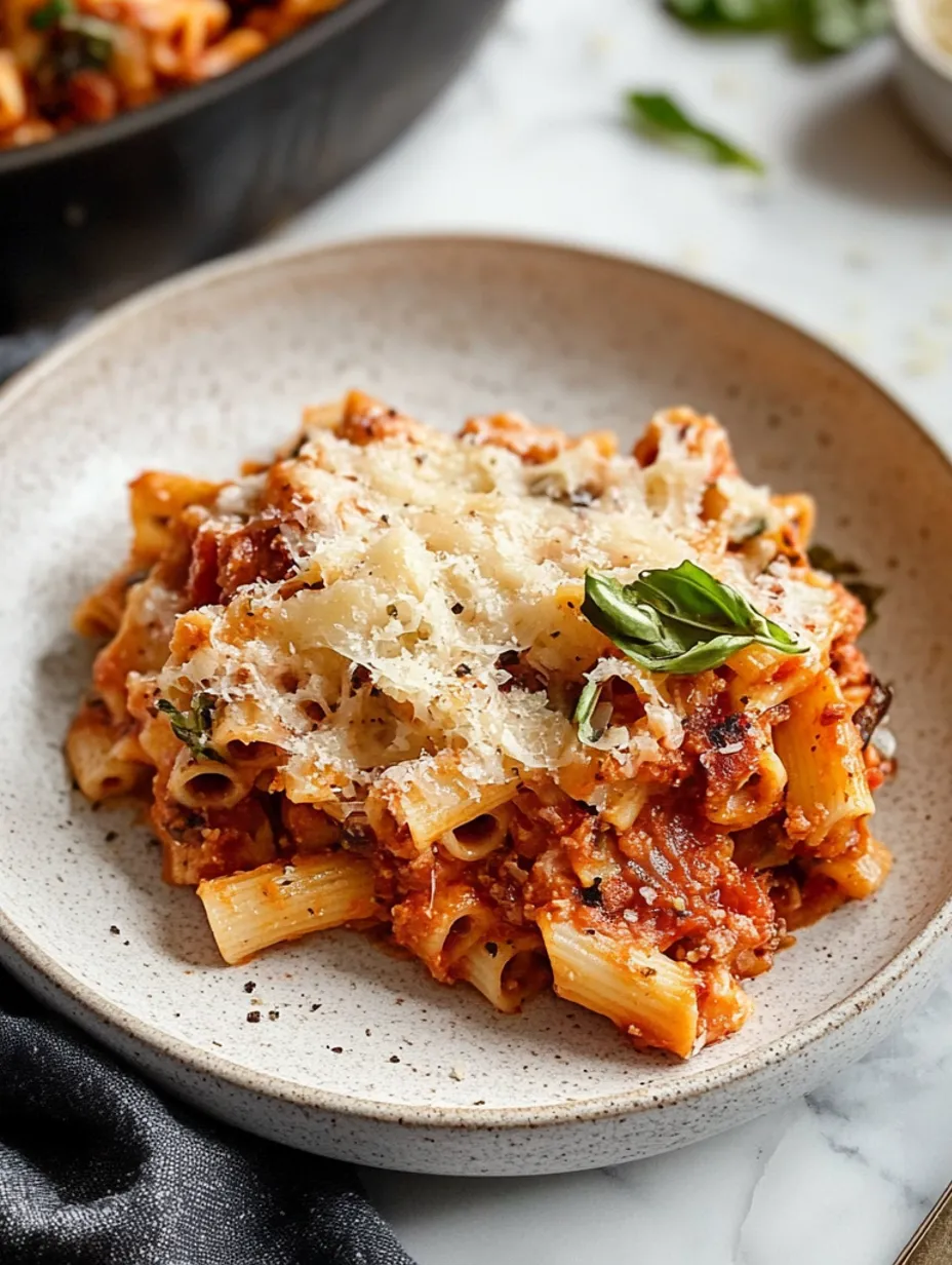 Gratin Ziti Facile 5 Ingrédients