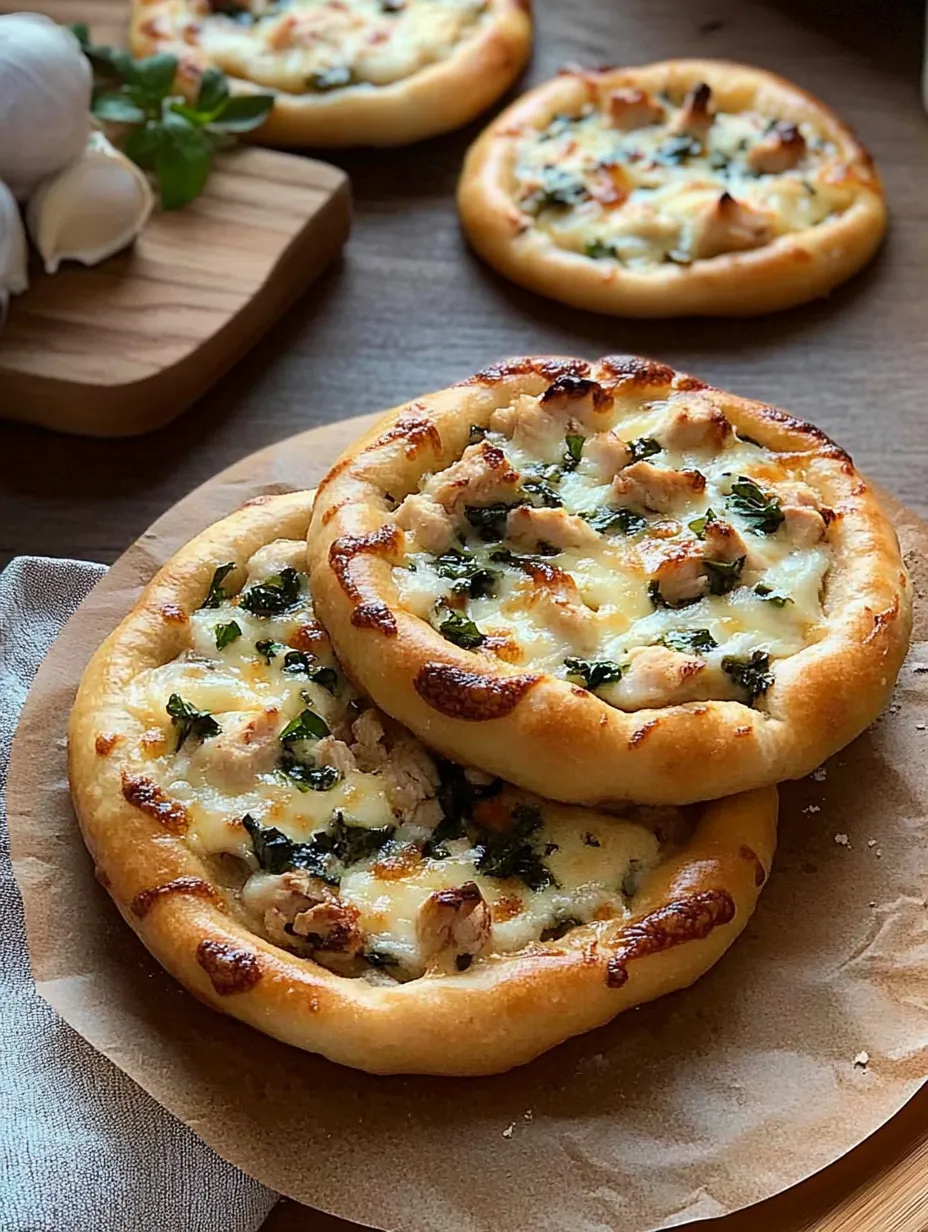 Préparation des Mini Pizzas Alfredo au Poulet
