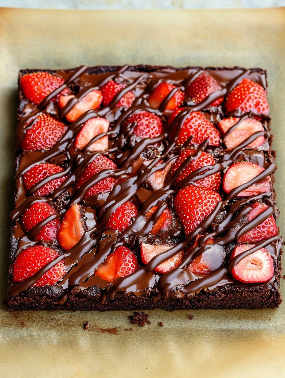 Brownies Faciles Choco Fraises