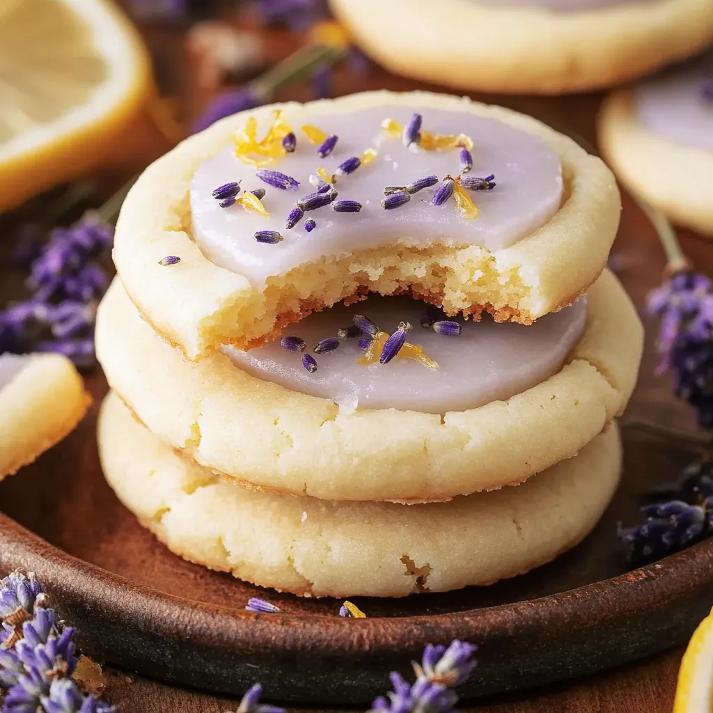 Cookies à la lavande et au citron