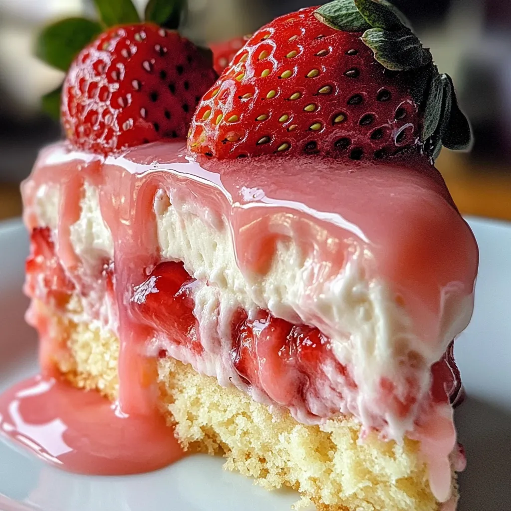 Délicieux Gâteau Fraise