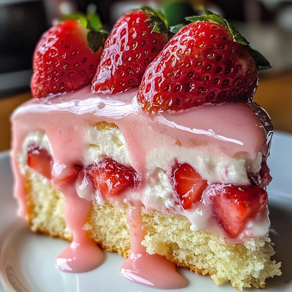 Zoom sur Gâteau Séisme Fraise