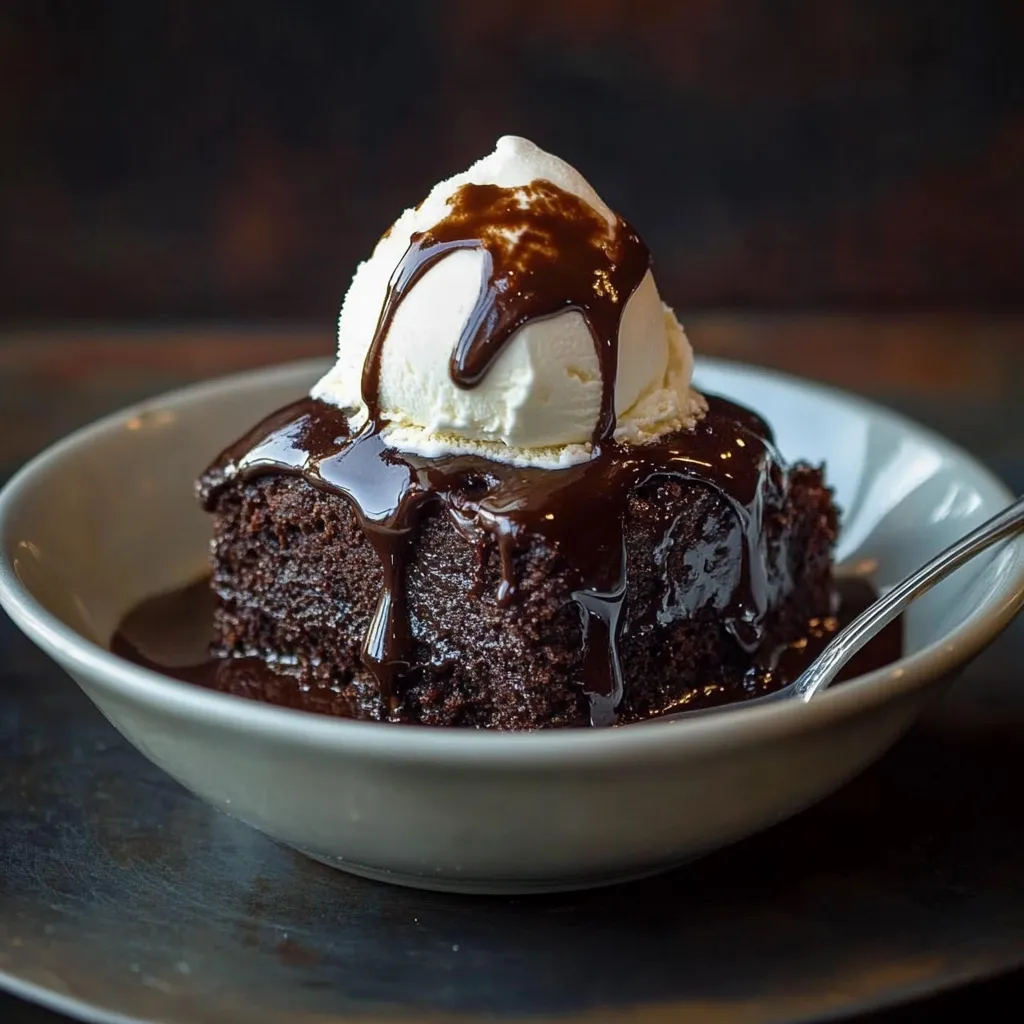 MOELLEUX AU CHOCOLAT À LA SAUCE FUDGE