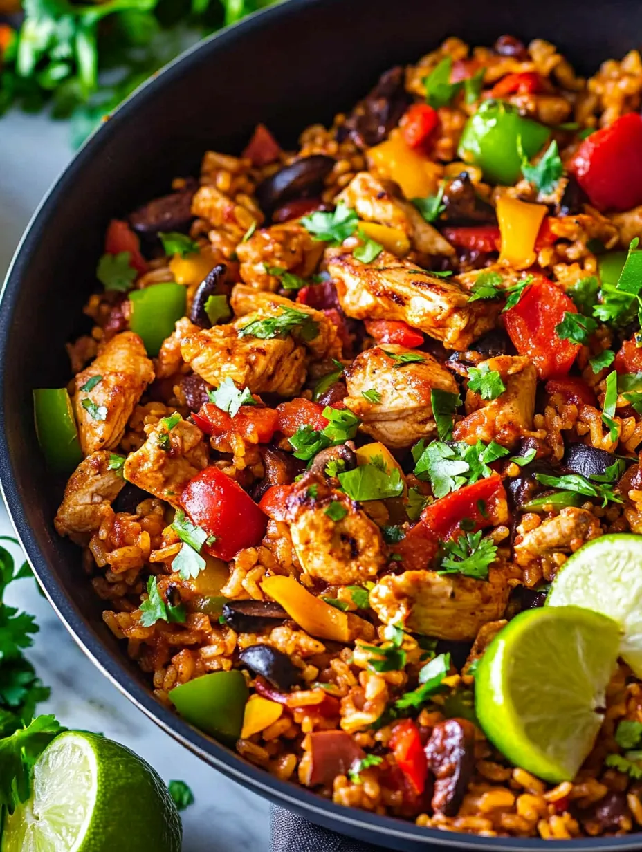 Bol de Riz aux Fajitas de Poulet Fait Maison