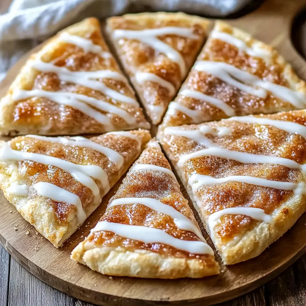 Pizza Sucrée à la Cannelle avec Rouleaux