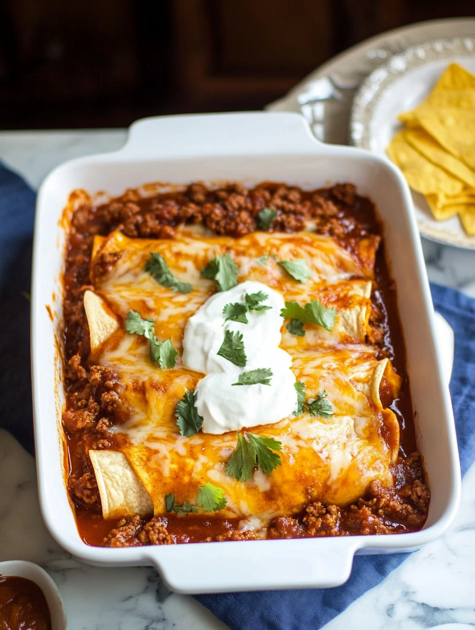 Les Enchiladas au Bœuf Haché Facile