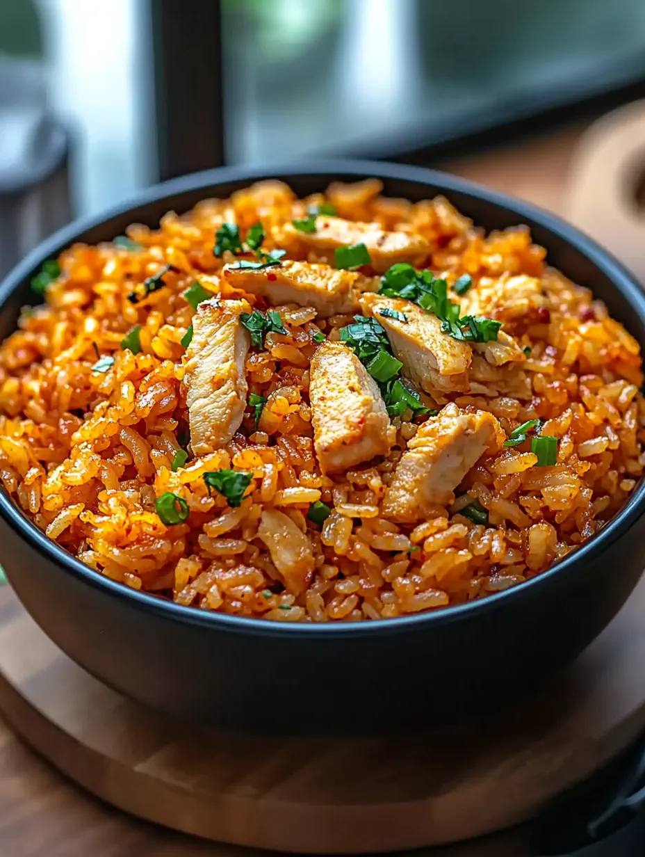 Kimchi bokkeumbap au poulet