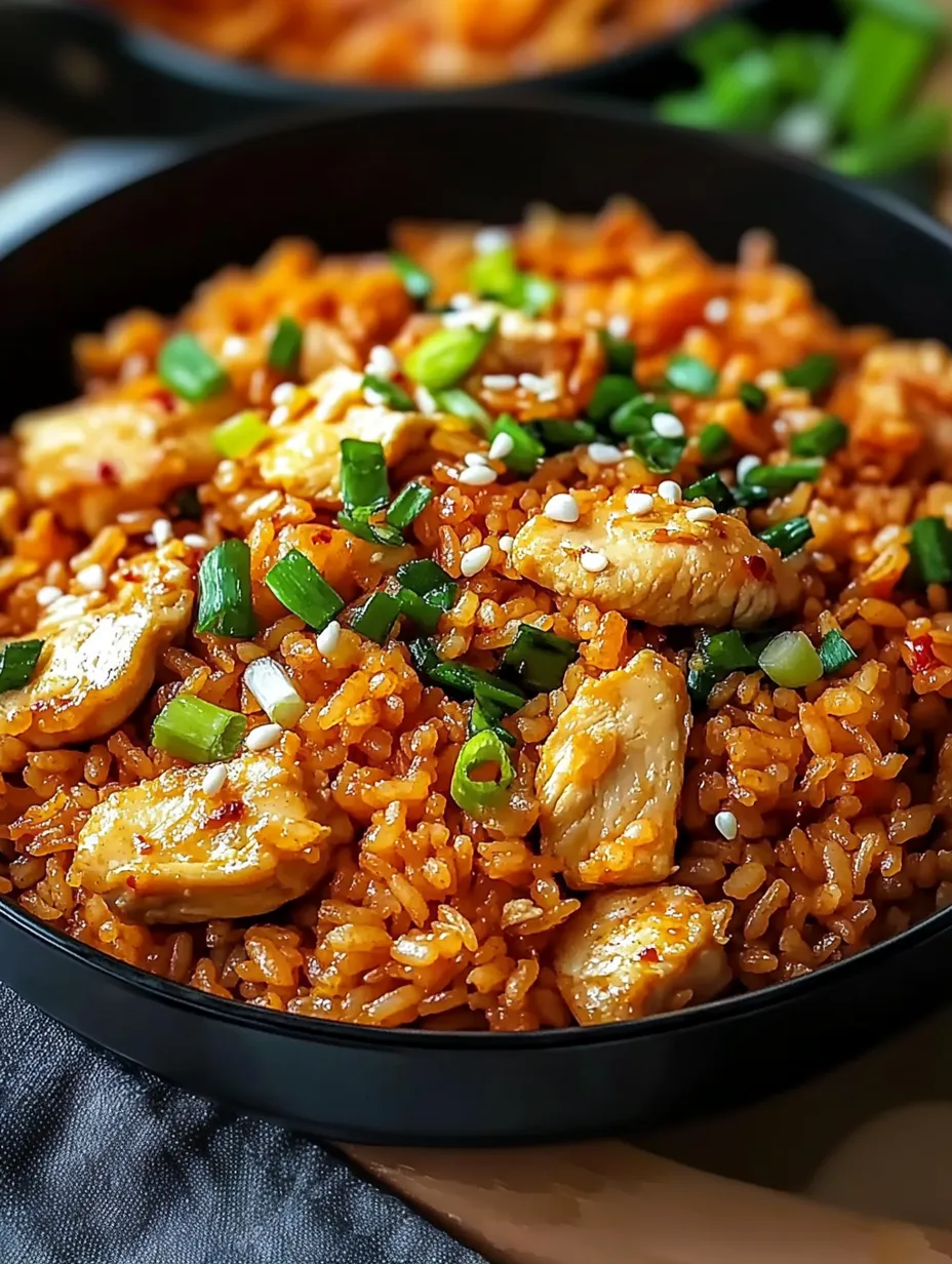 Kimchi bokkeumbap facile au poulet