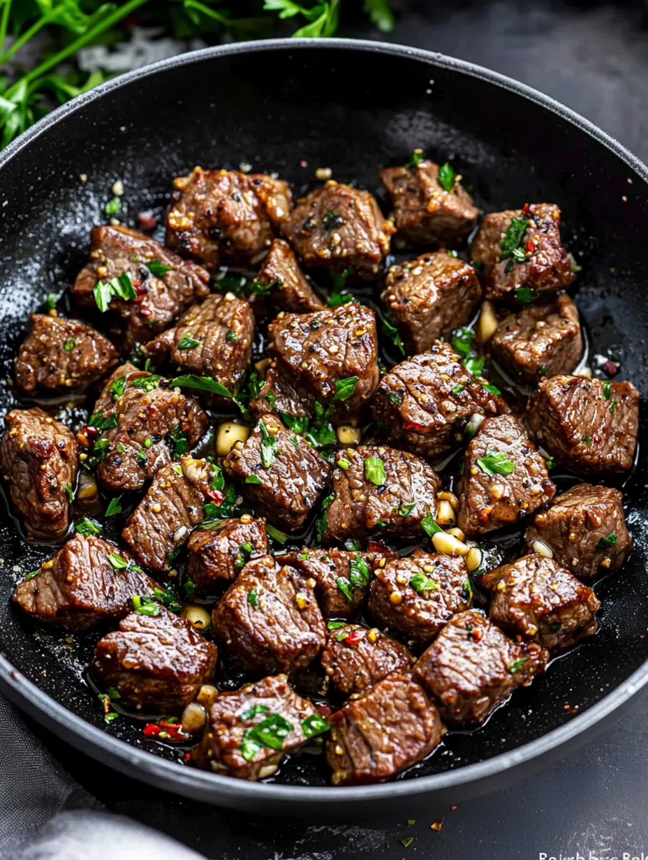 Bouchées de Bœuf à l'Ail et Beurre Faciles