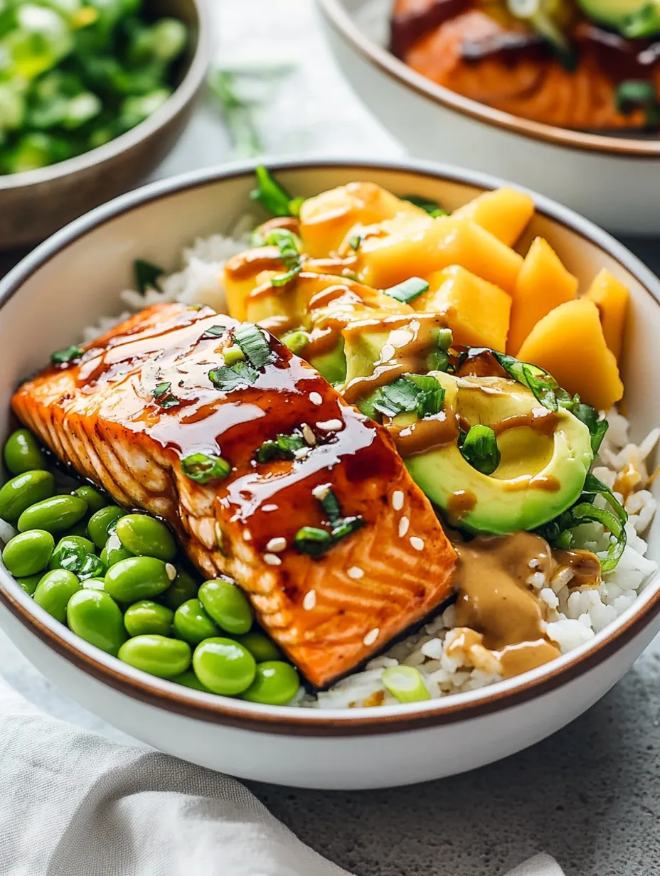 Bols au saumon teriyaki faciles