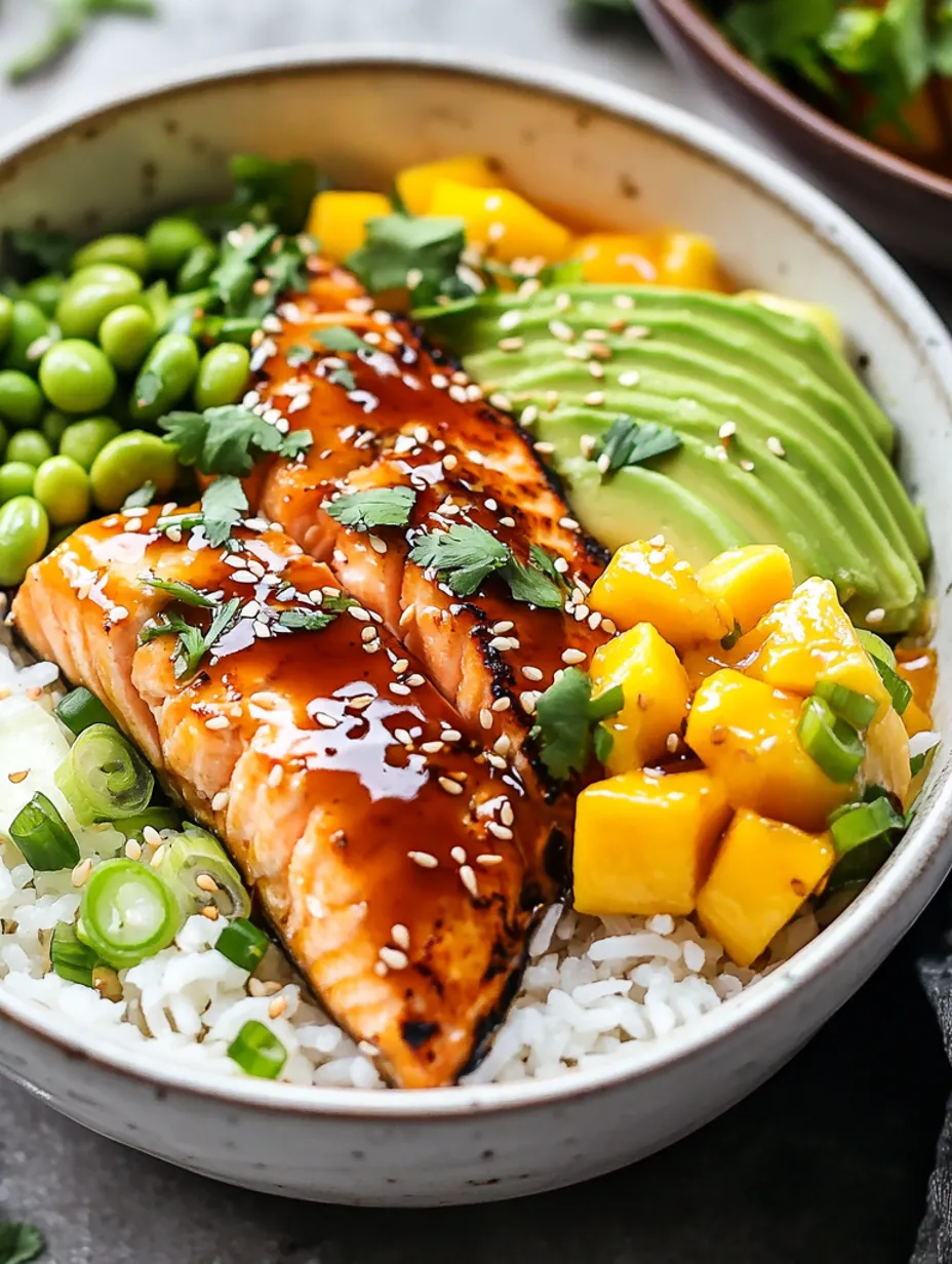Bols express au saumon teriyaki