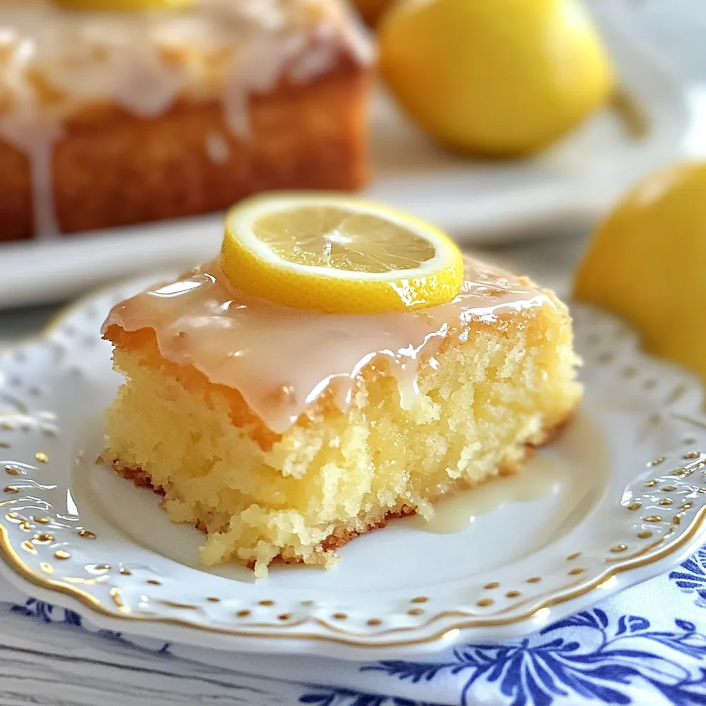 Gros Plan Gâteau Citron