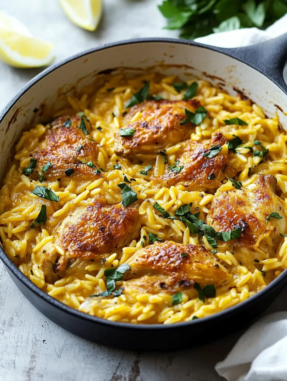 Orzo crémeux au poulet Cajun Facile