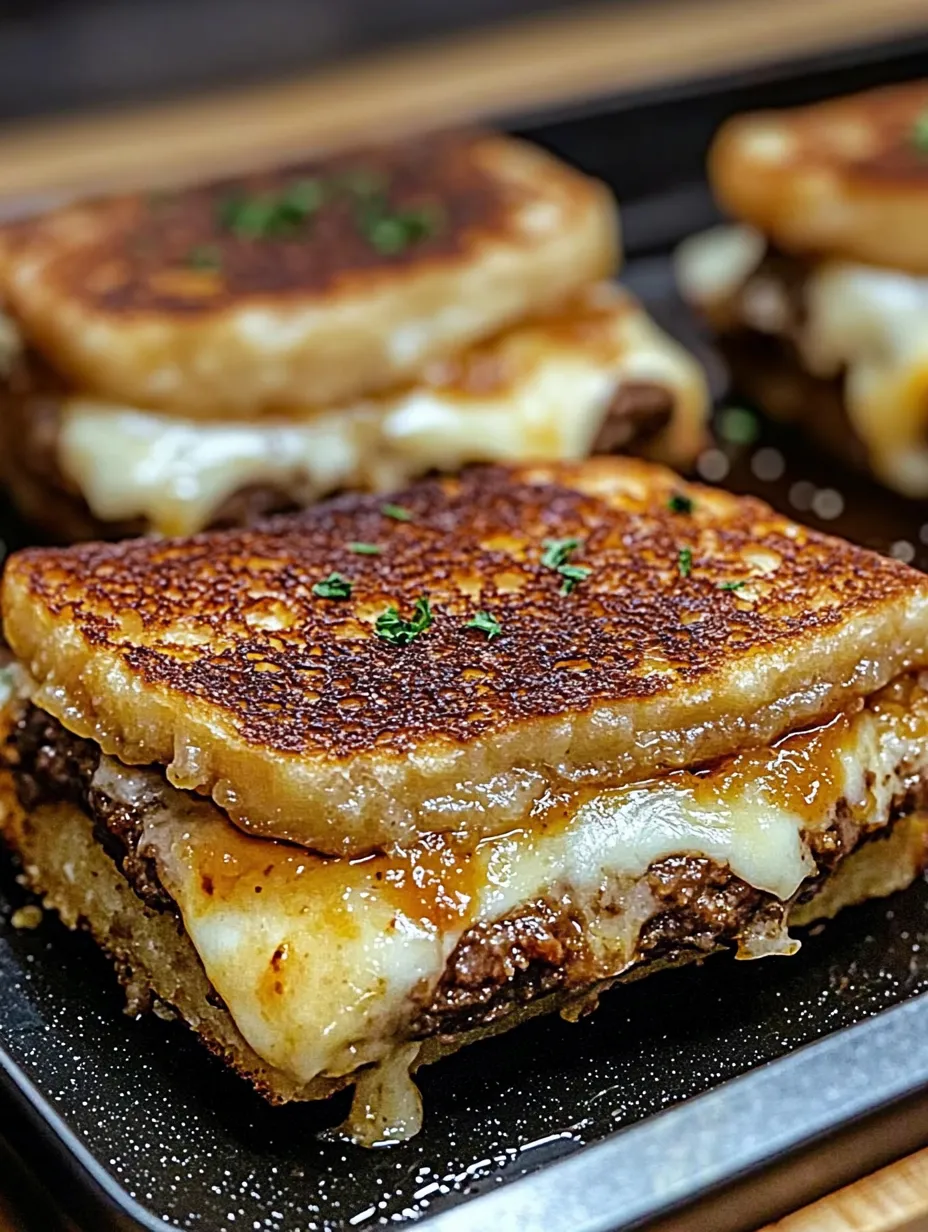 Patty Melts avec sauce secrète irrésistible