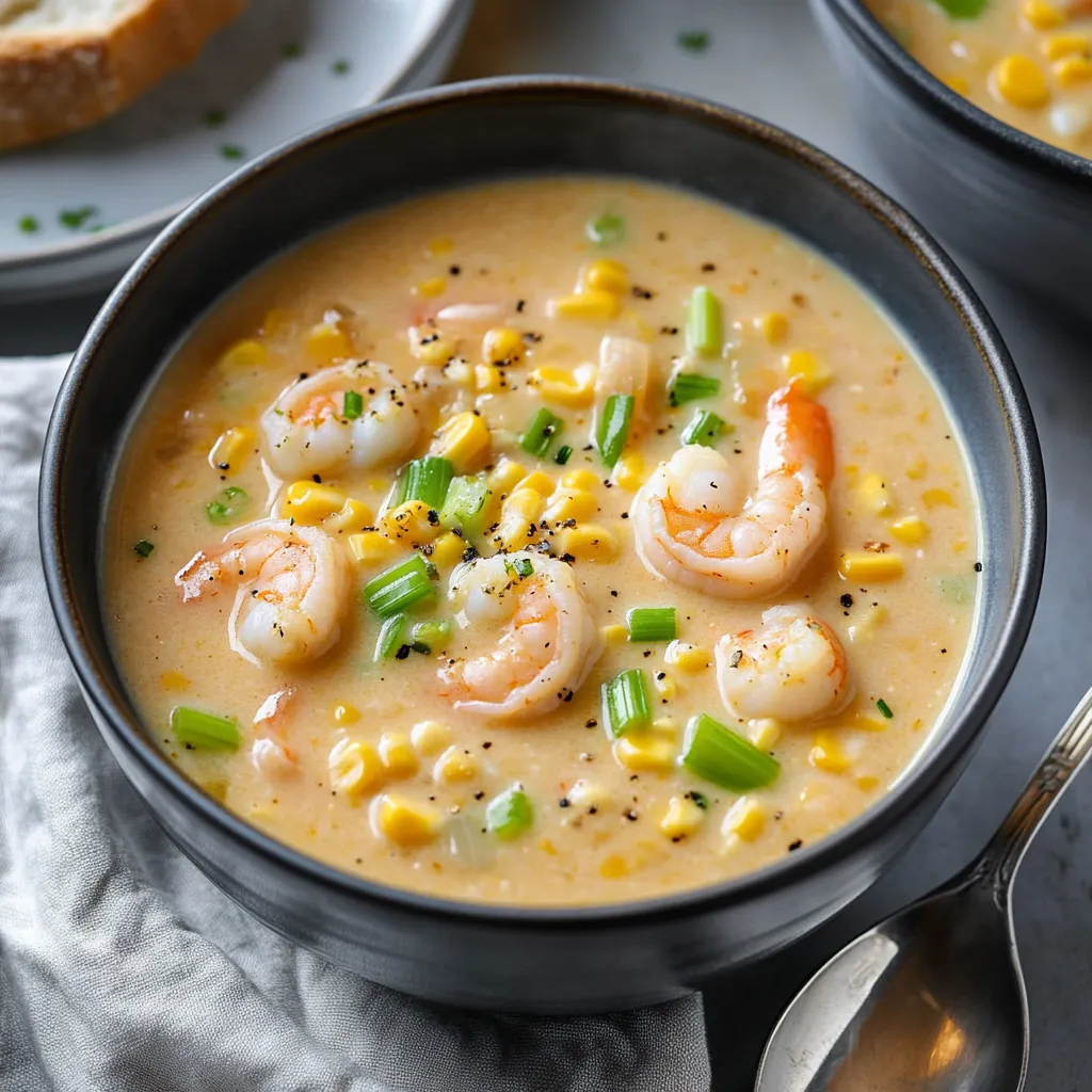 Soupe aux Crevettes et Maïs