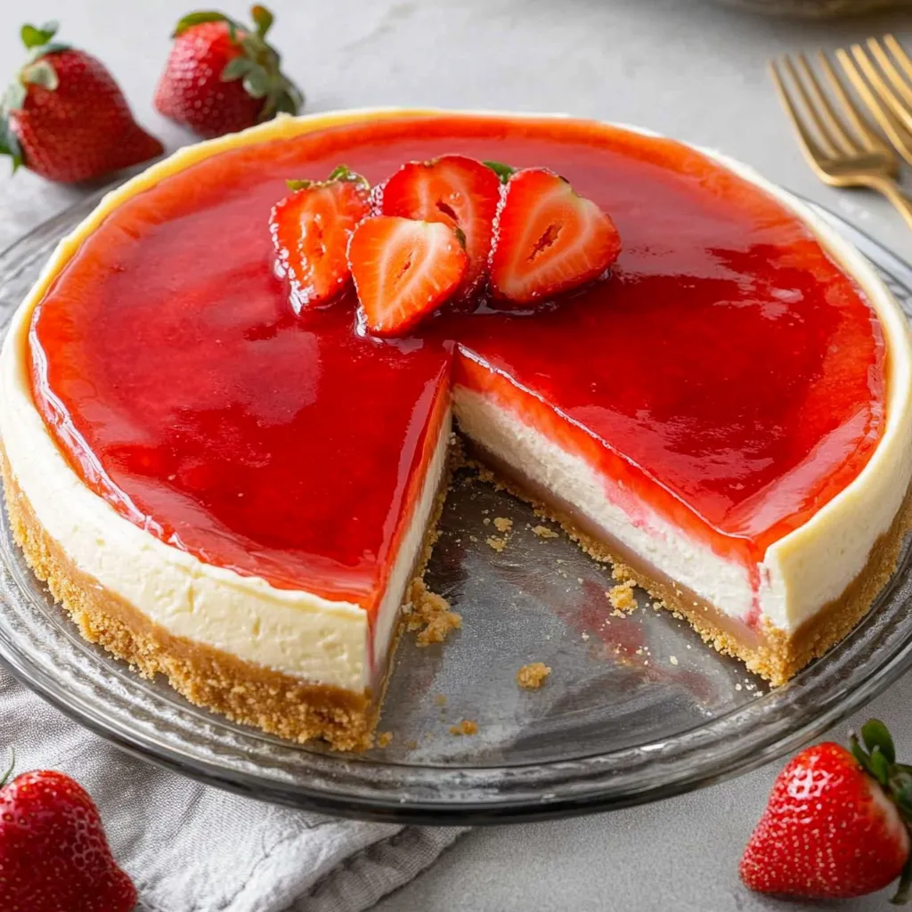Cheesecake Fraise et Biscuit Croquant