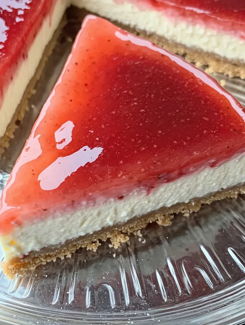 Cheesecake crémeux aux fraises avec base croquante
