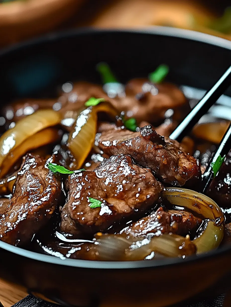 Le Bœuf Sauté aux Oignons Facile