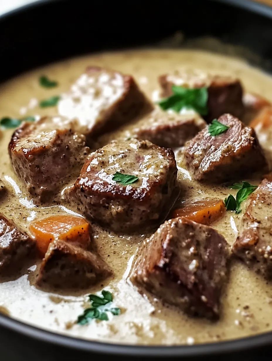 Recette Sauté de Viande à la Crème et Moutarde