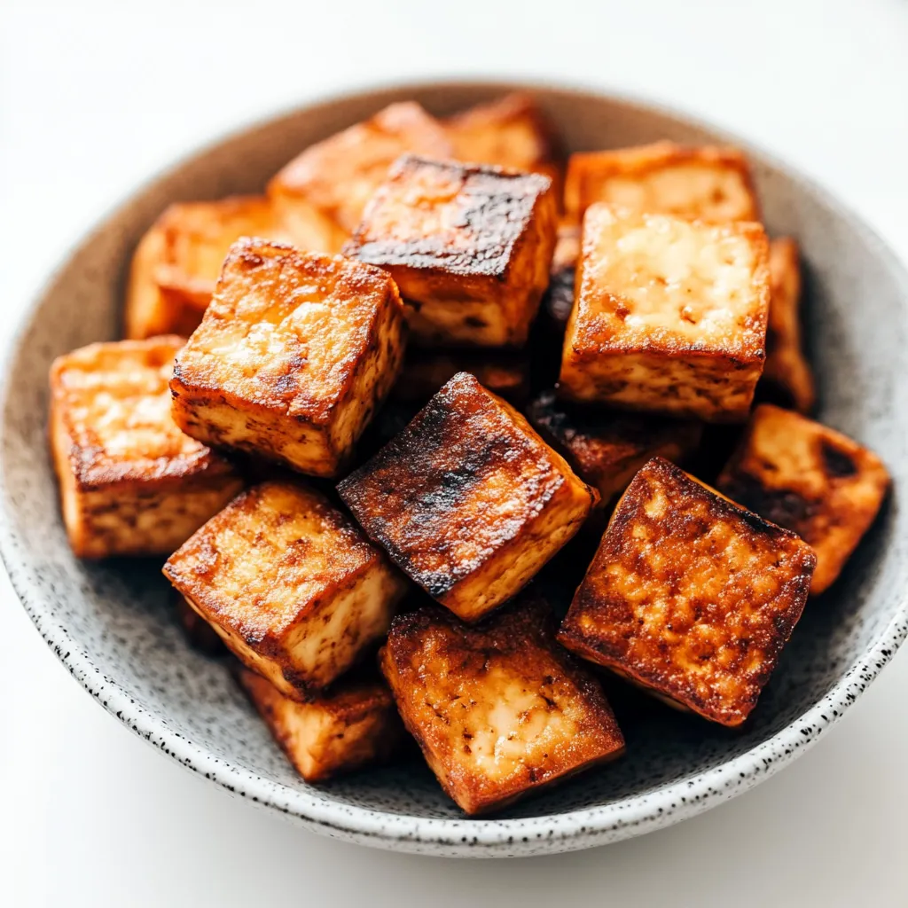 Tofu Cuit à la Friteuse