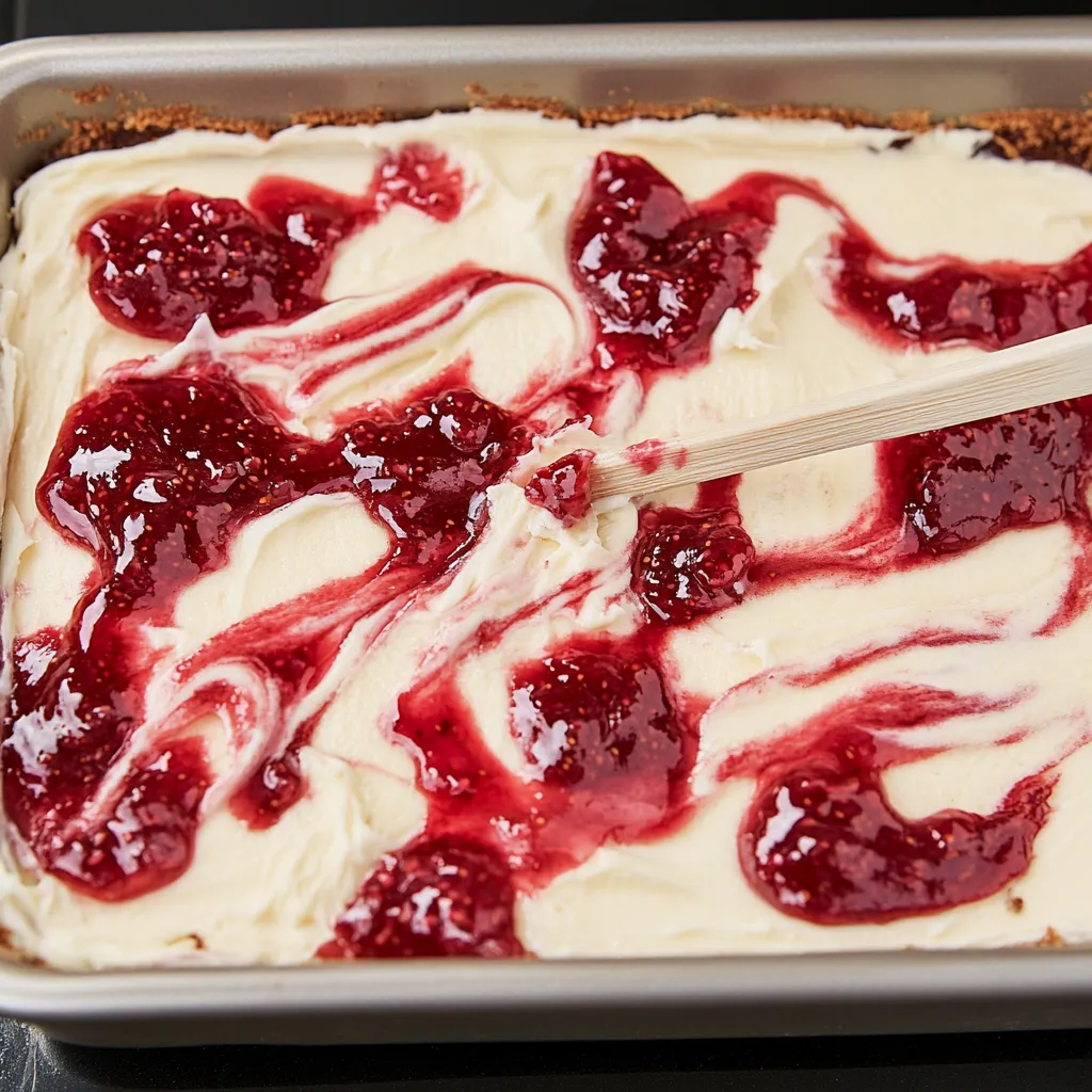 Gâteau plat framboise