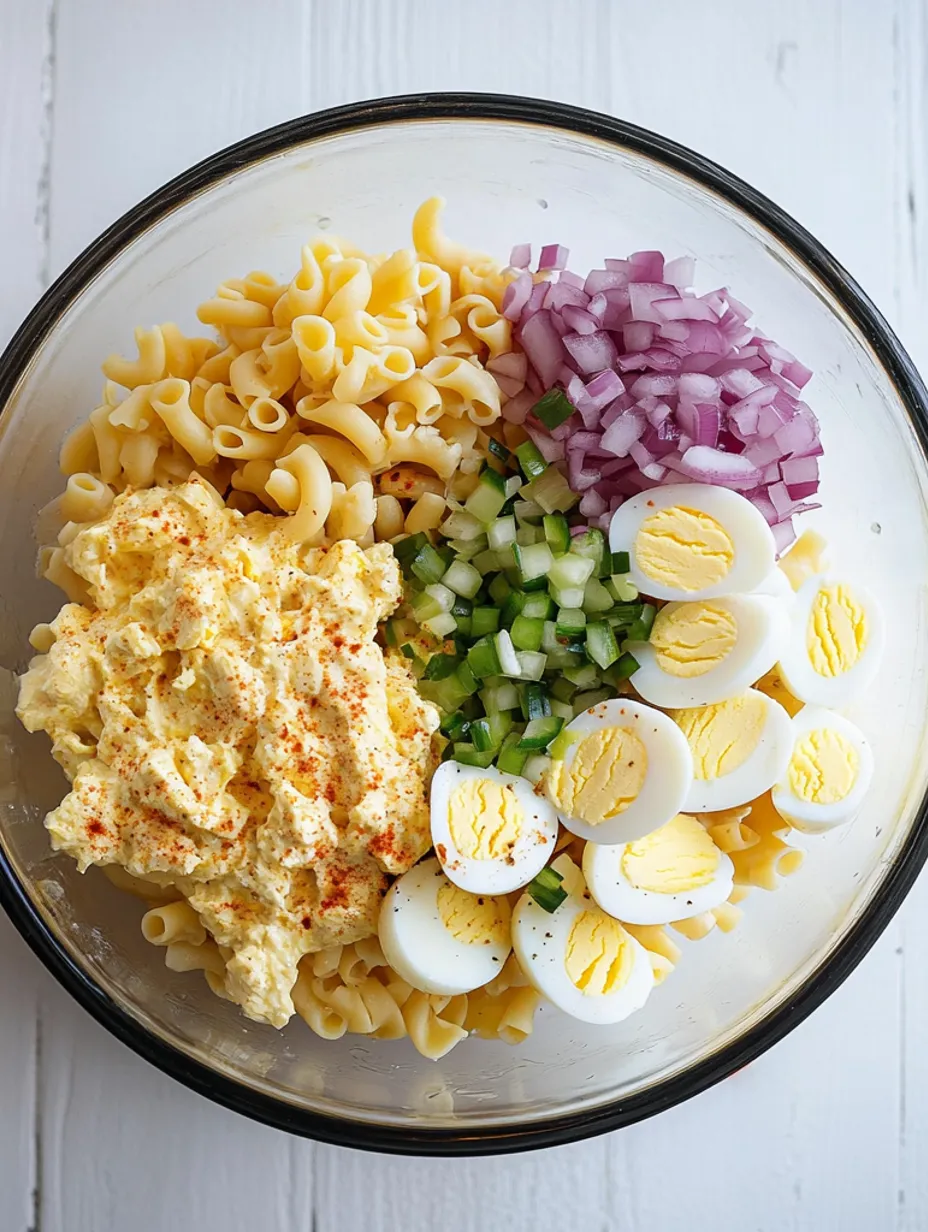 Salade de pâtes mimosa