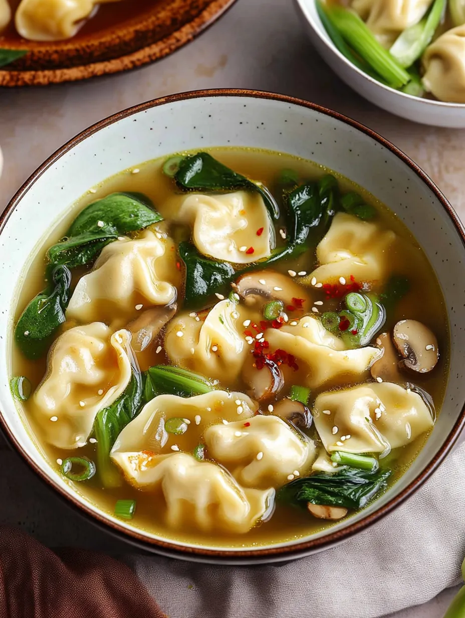 Soupe de Raviolis Chinoise