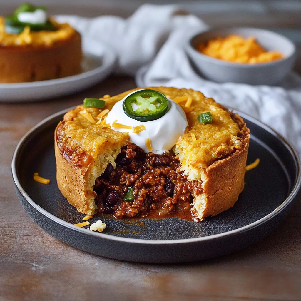 Tarte au maïs et chili