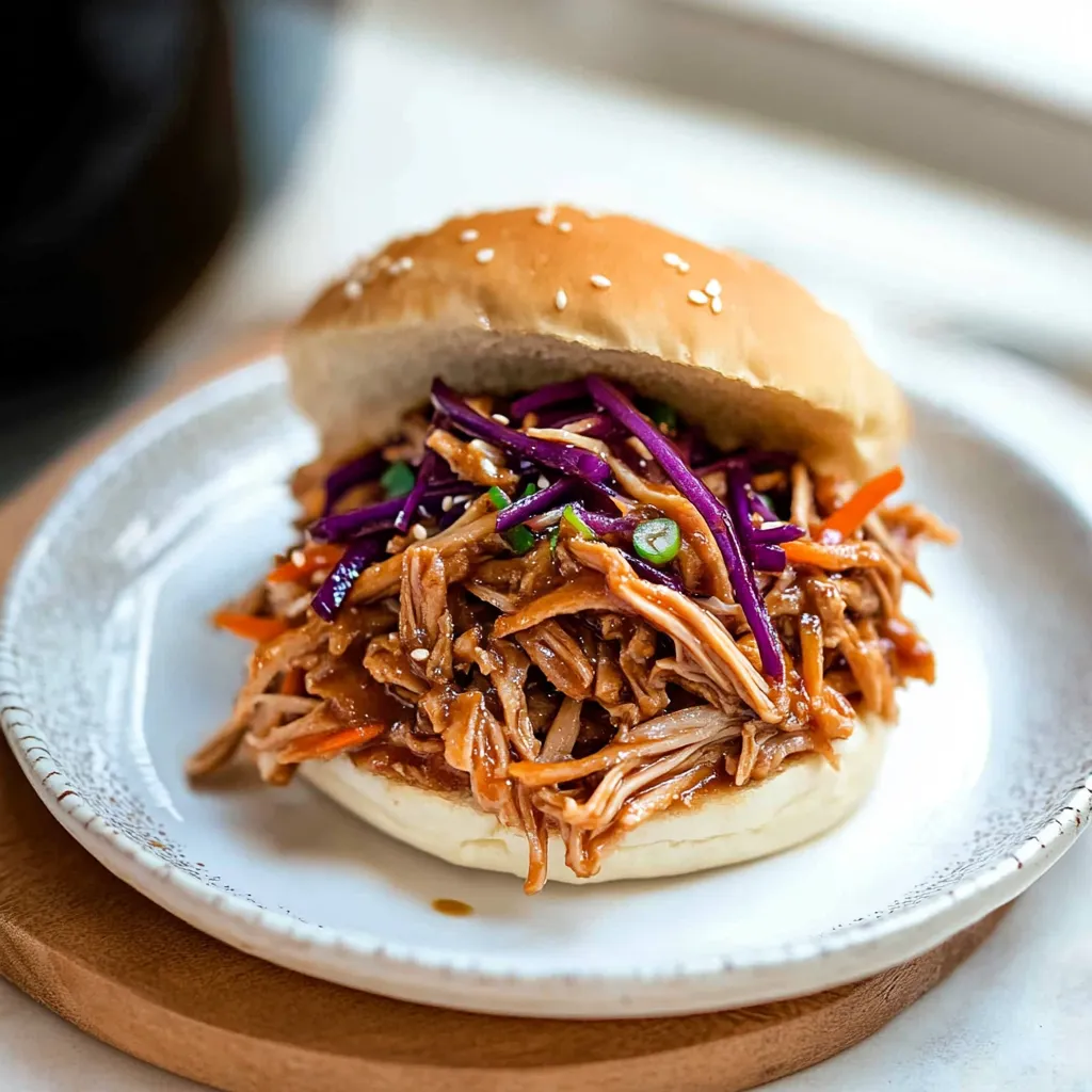 Porc Effiloché Asiatique à la Mijoteuse