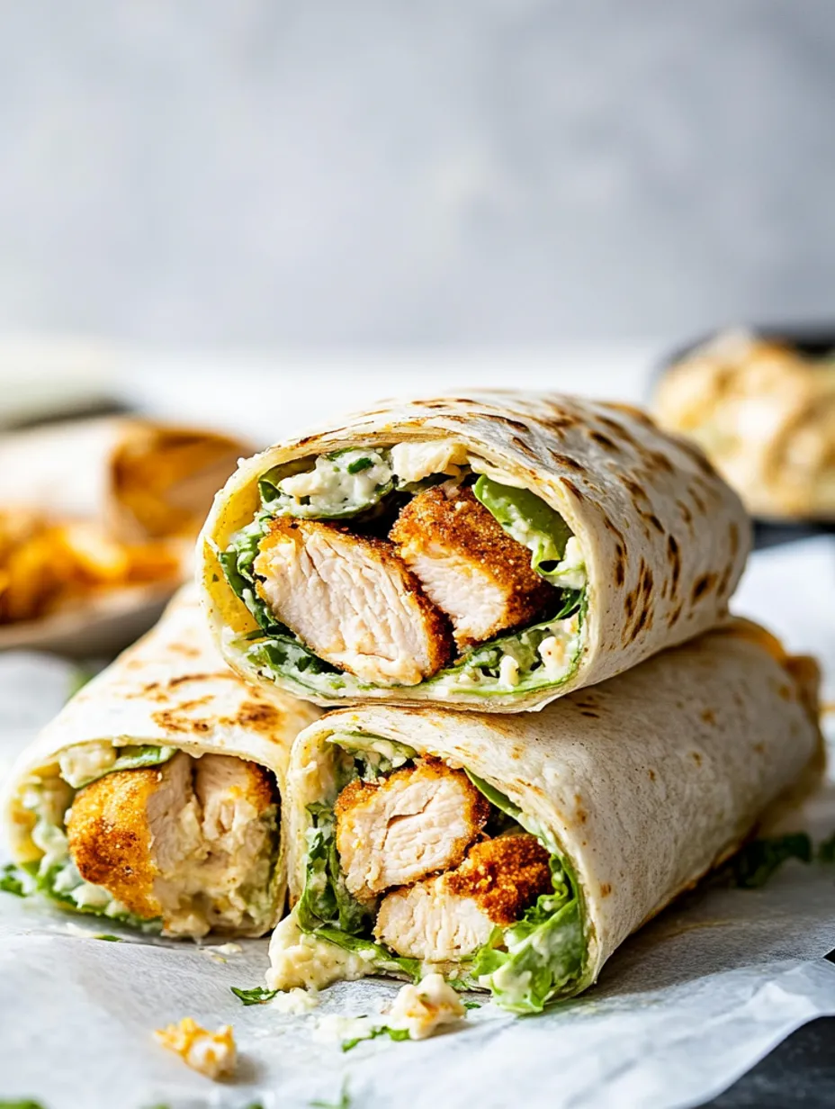 Wraps César au Poulet Faciles