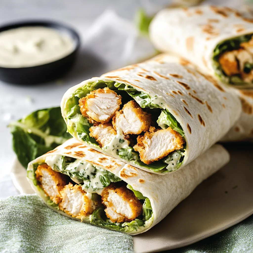 Wraps au Poulet Caesar