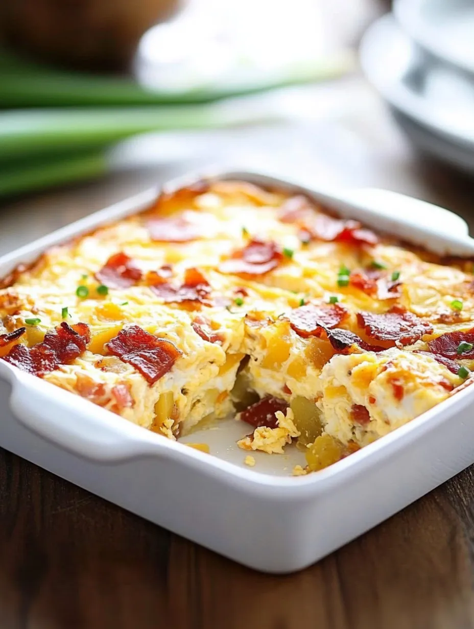 Casserole aux lardons, pommes de terre et œufs