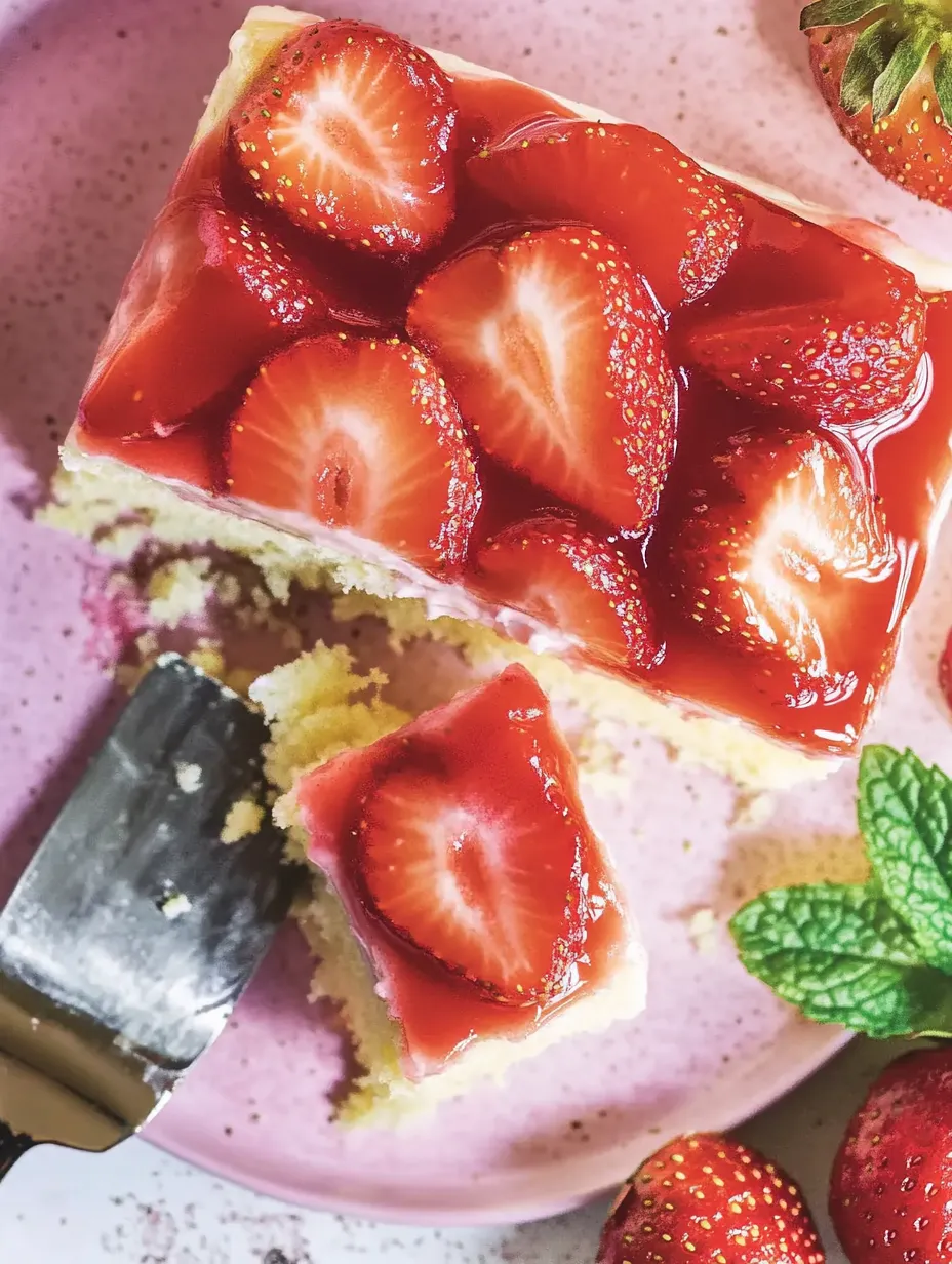 Délice aux fraises sur plaque – Ultra crémeux et moelleux