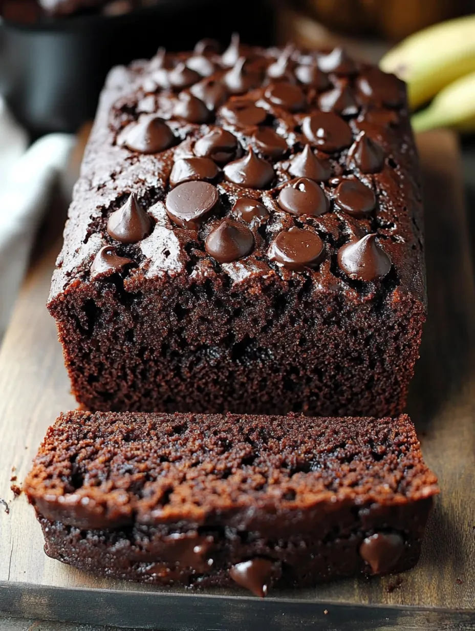 Cake banane chocolat