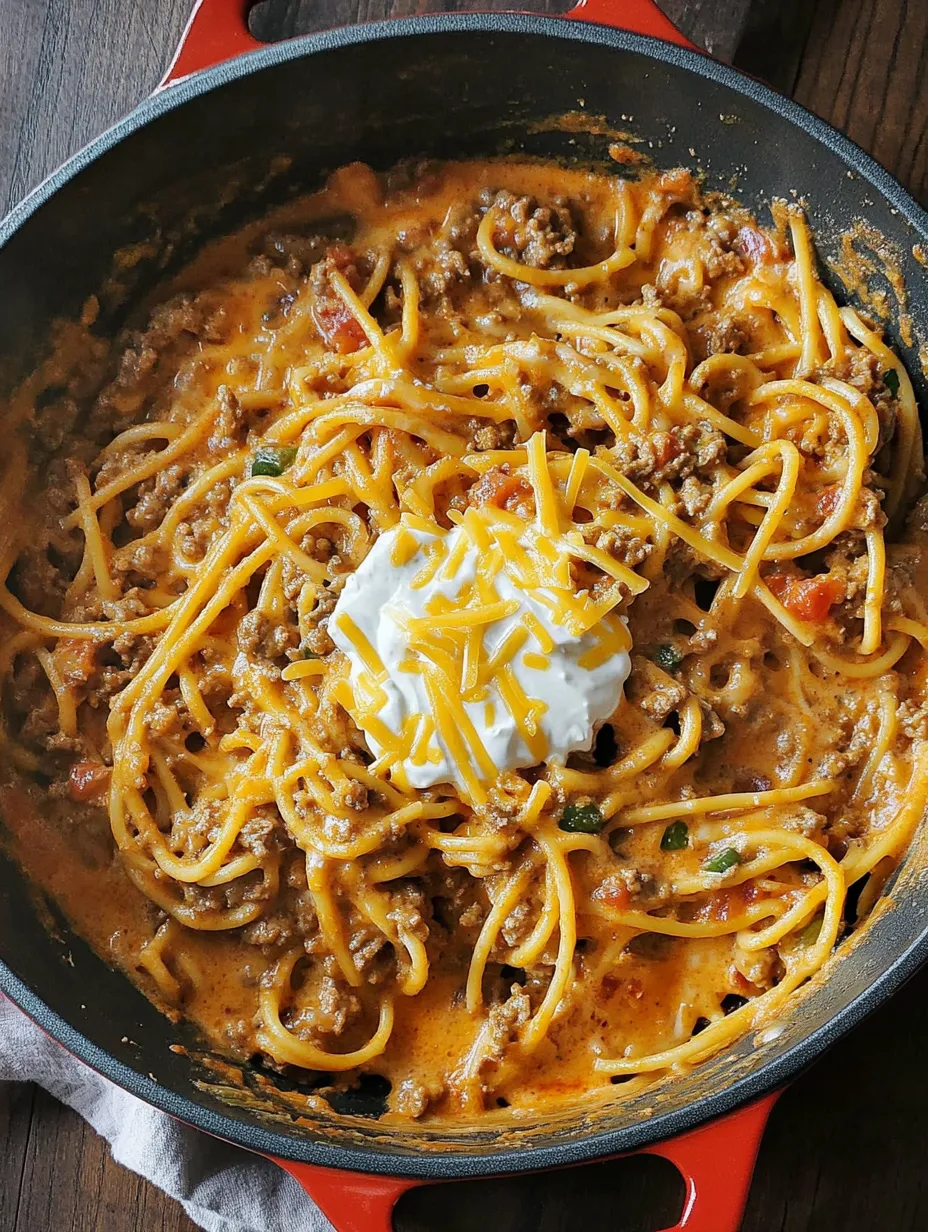 Spaghetti à la Mexicaine en Une Casserole