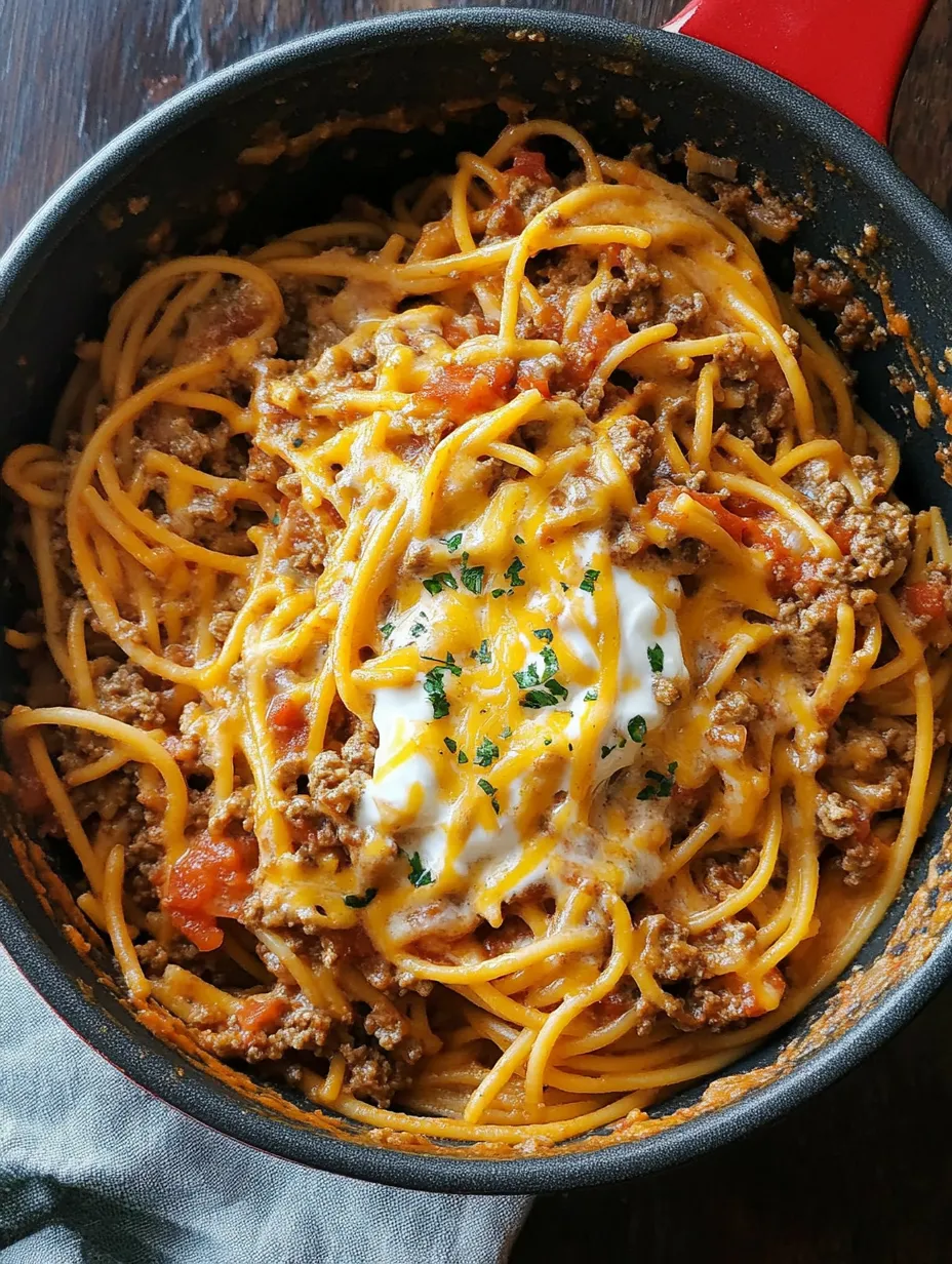 Recette de Spaghetti à la Mexicaine en Une Casserole