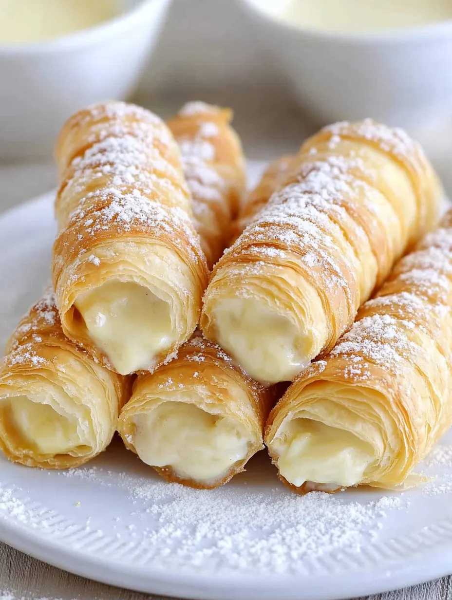 Cornets à la Crème Italienne Maison