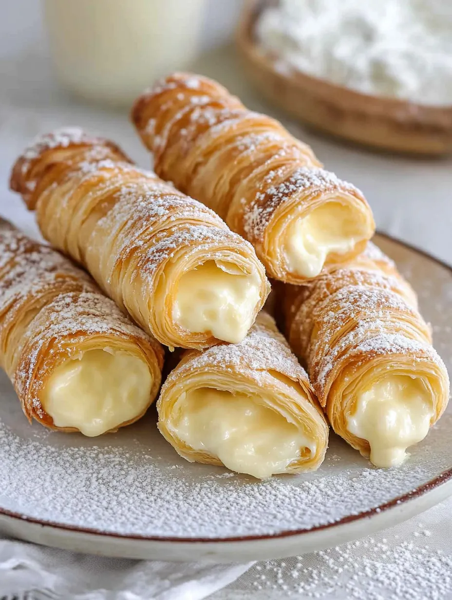 Recette de Cornets à la Crème Italienne