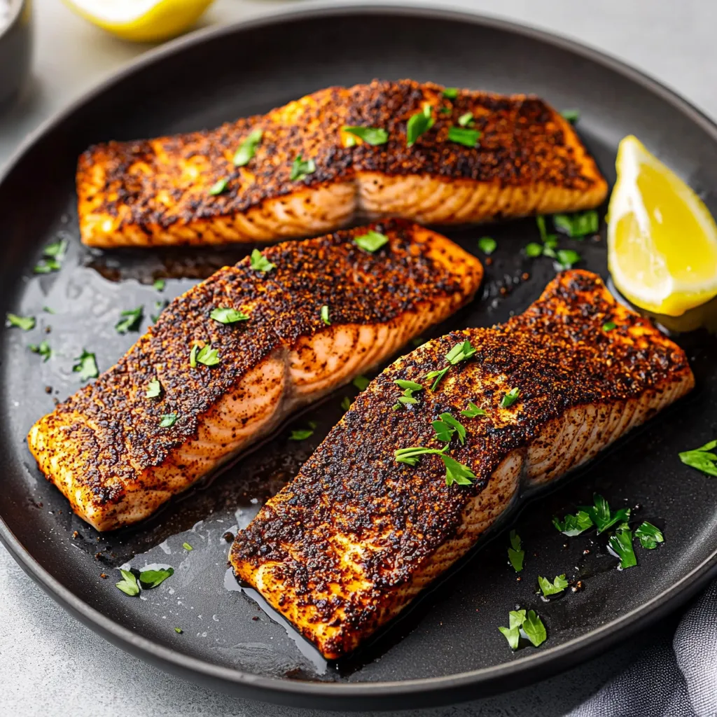 Recette de Saumon Noirci Croustillant
