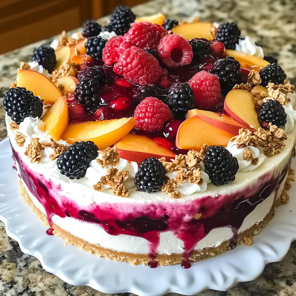 Cheesecake fruits d'été