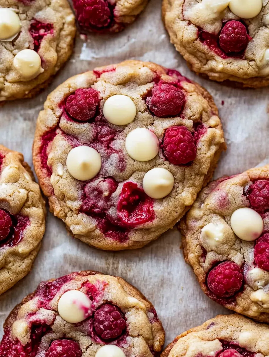 Cookies Maison Framboises Chocolat Blanc